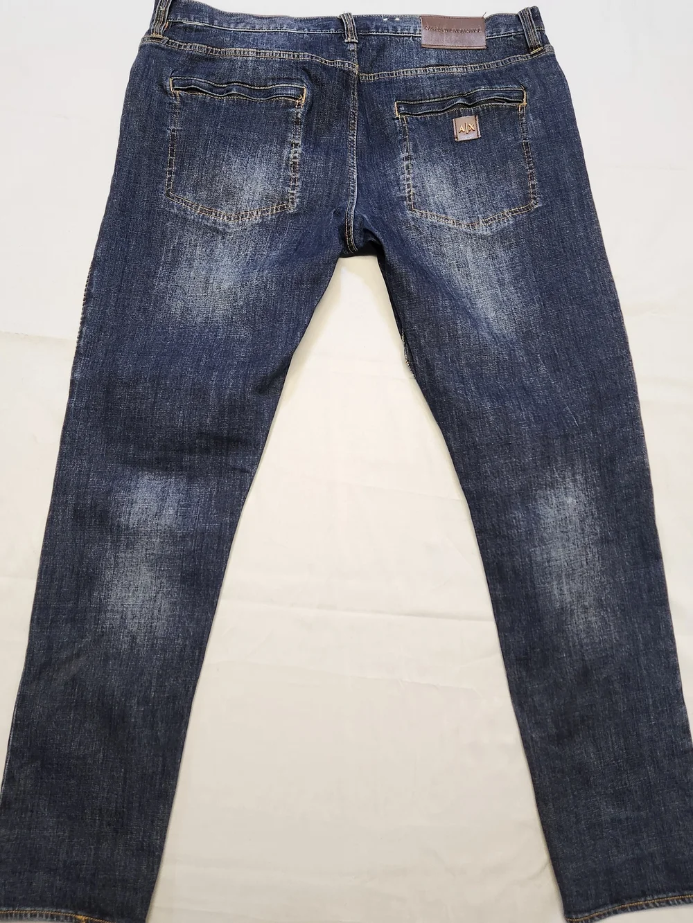 Armani Exchange A|X 38x32 $210 Men's Skinny Biker Med Gray Stretch Cotton Jeans